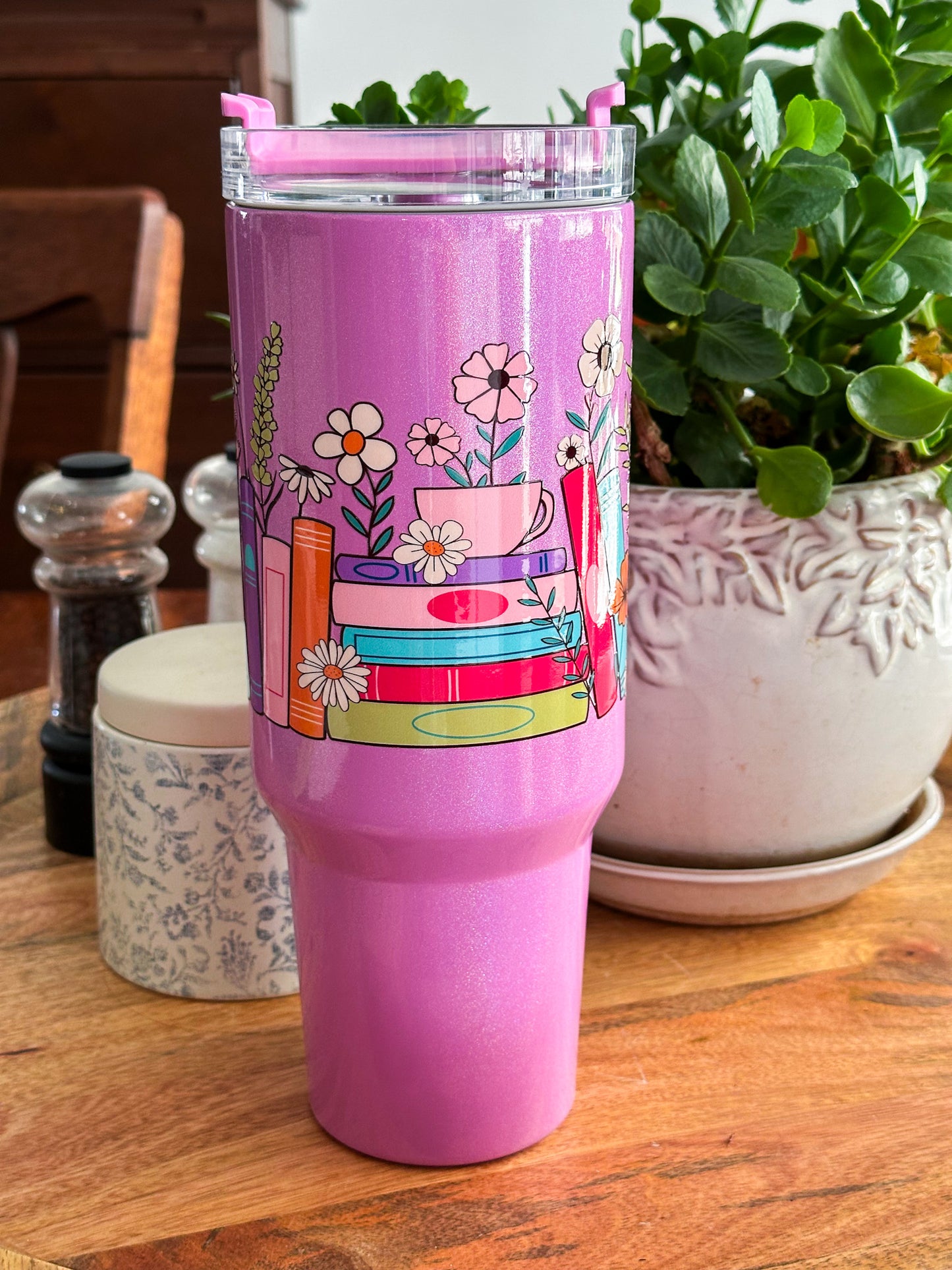 Purple Books Tumbler