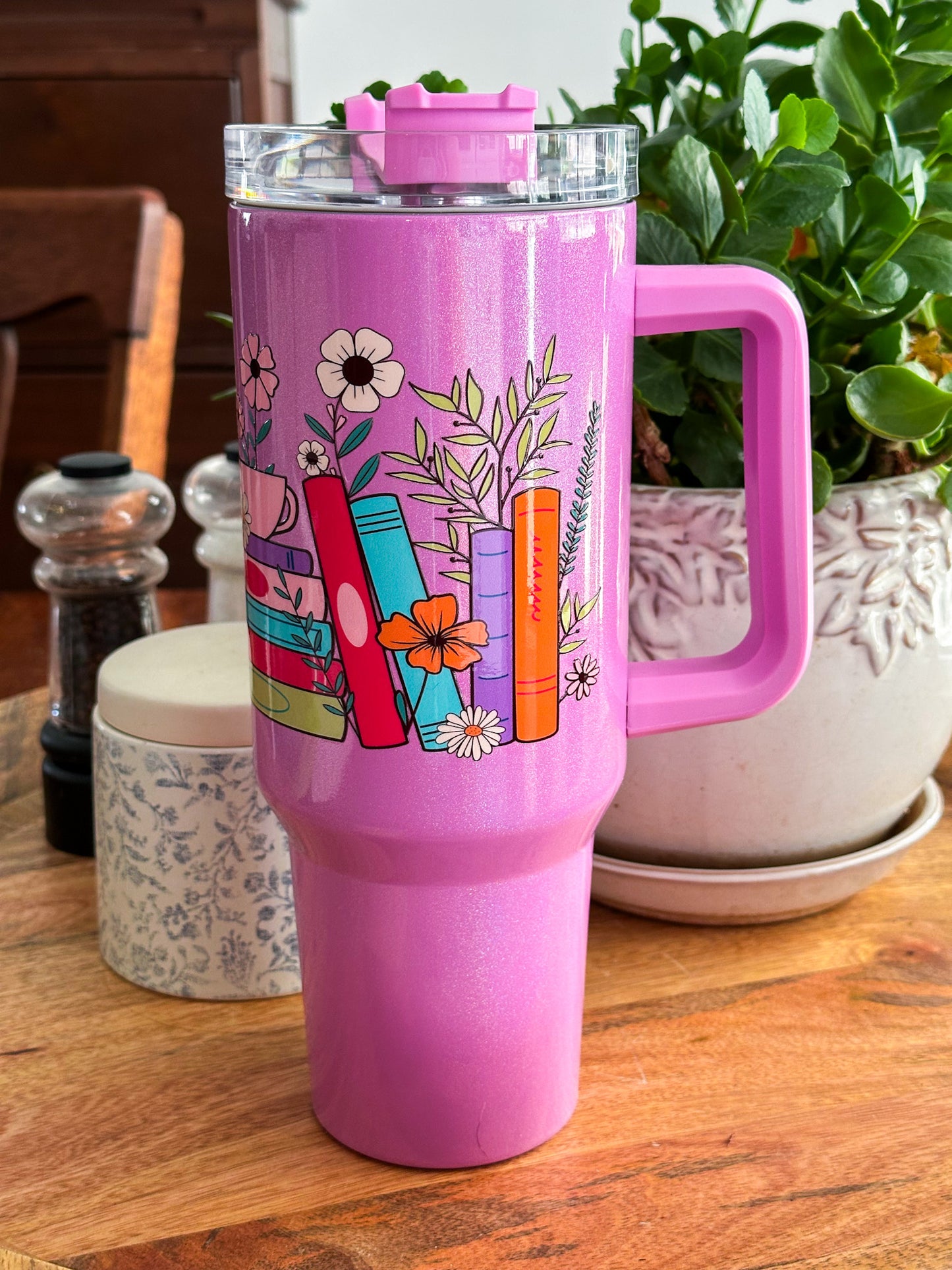 Purple Books Tumbler