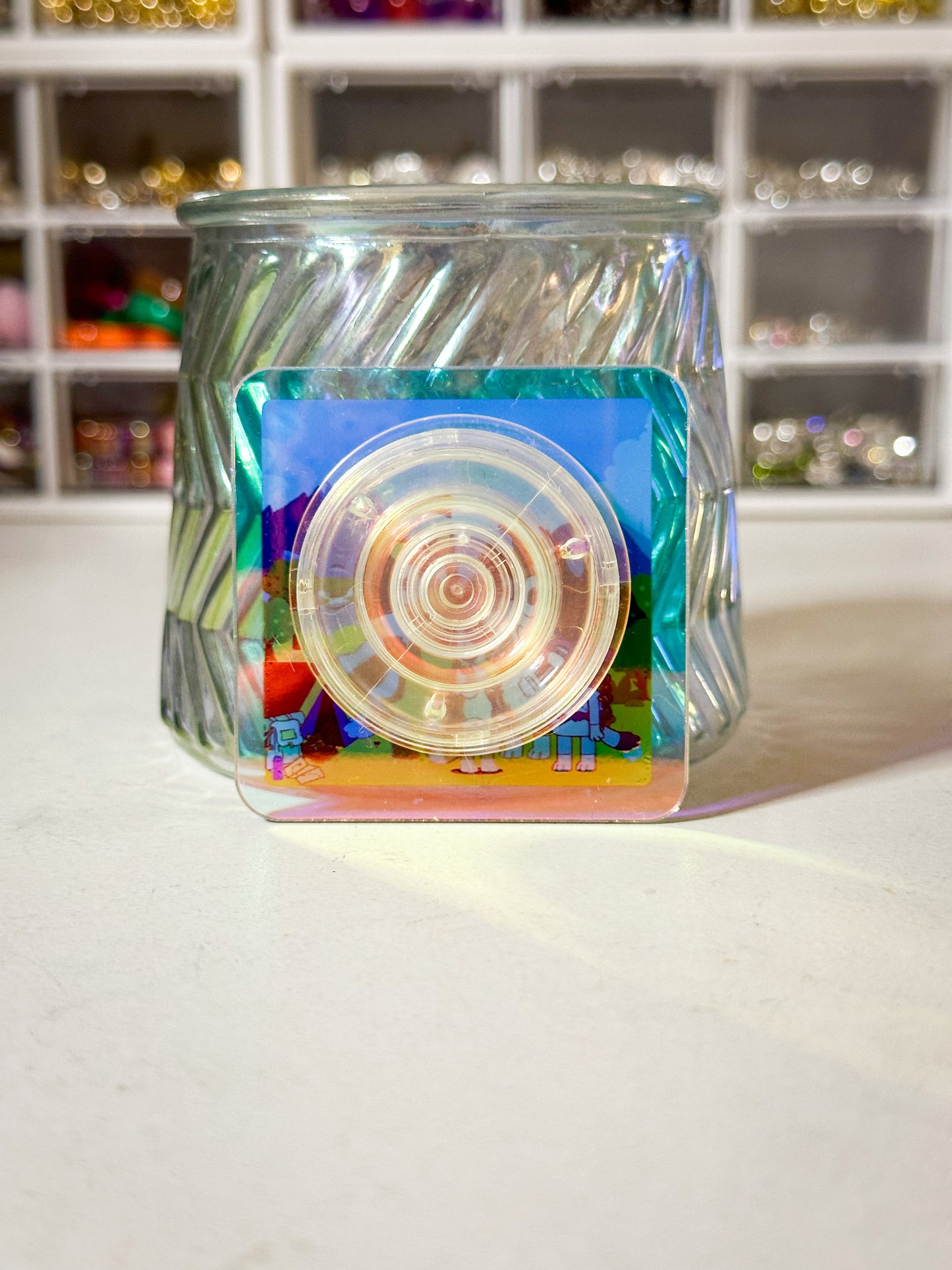 Camping Bluey Pop Socket