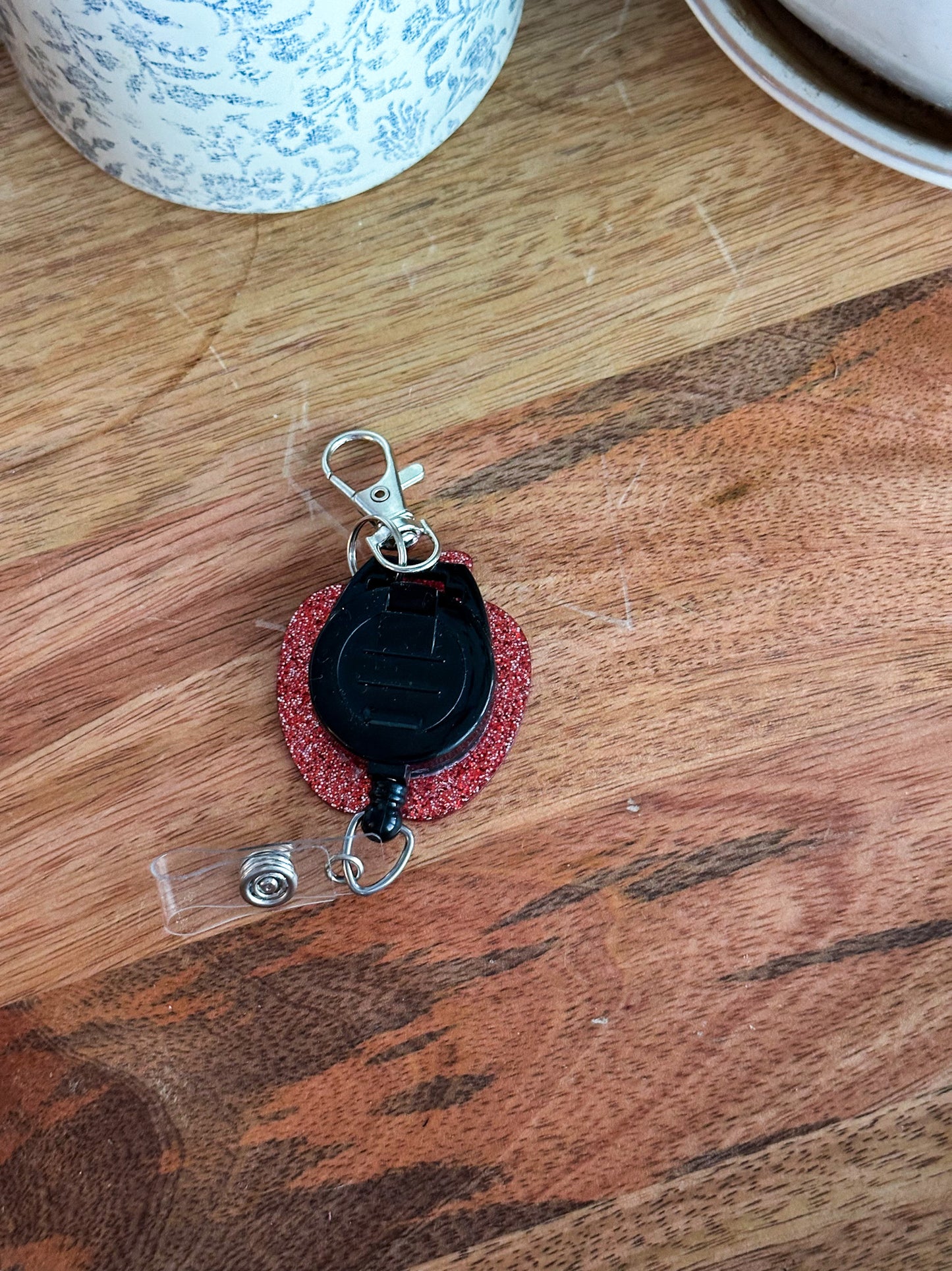 Teacher Voice Keychain Badge Reel