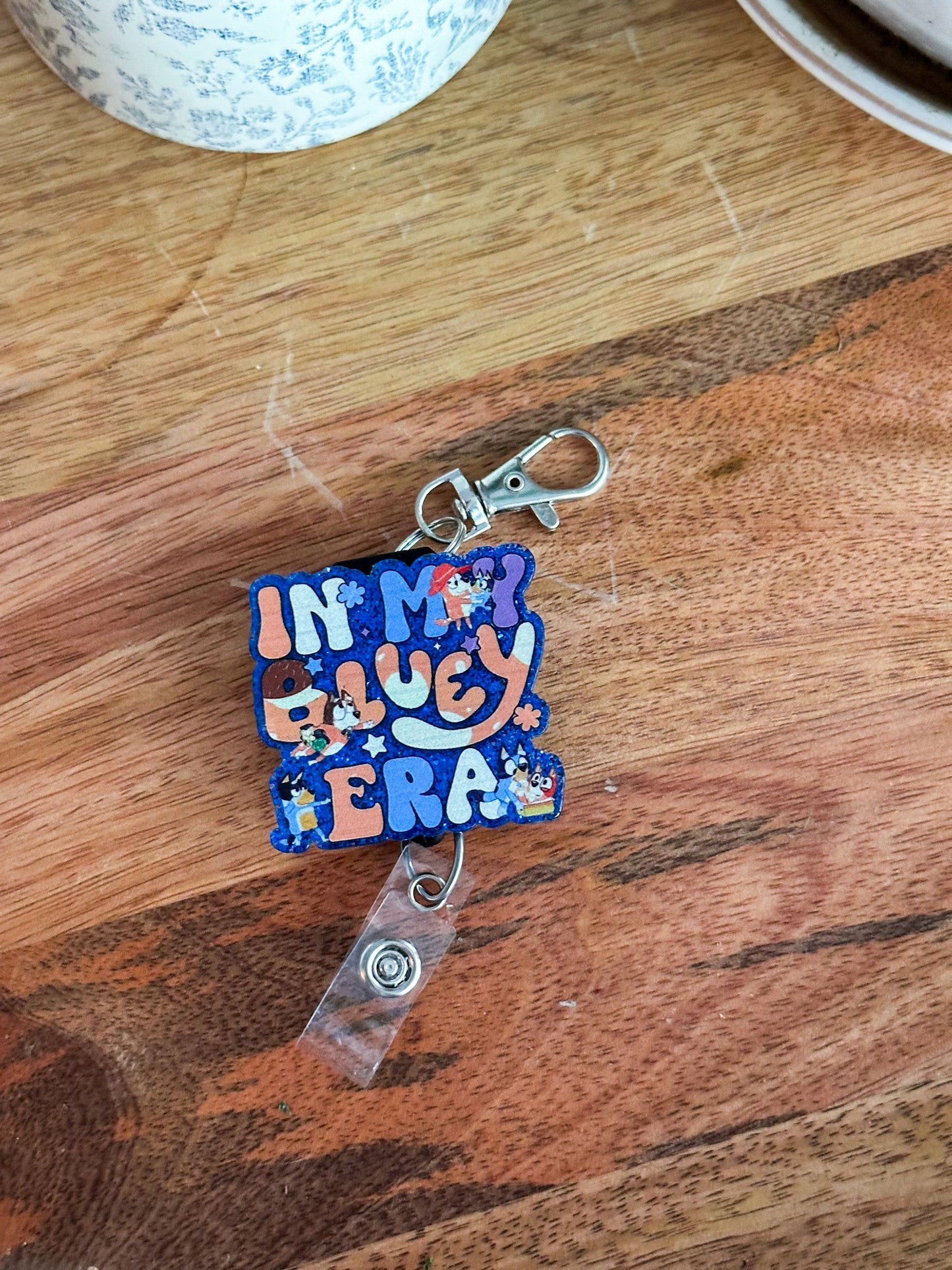 In My Bluey Era Keychain Badge Reel