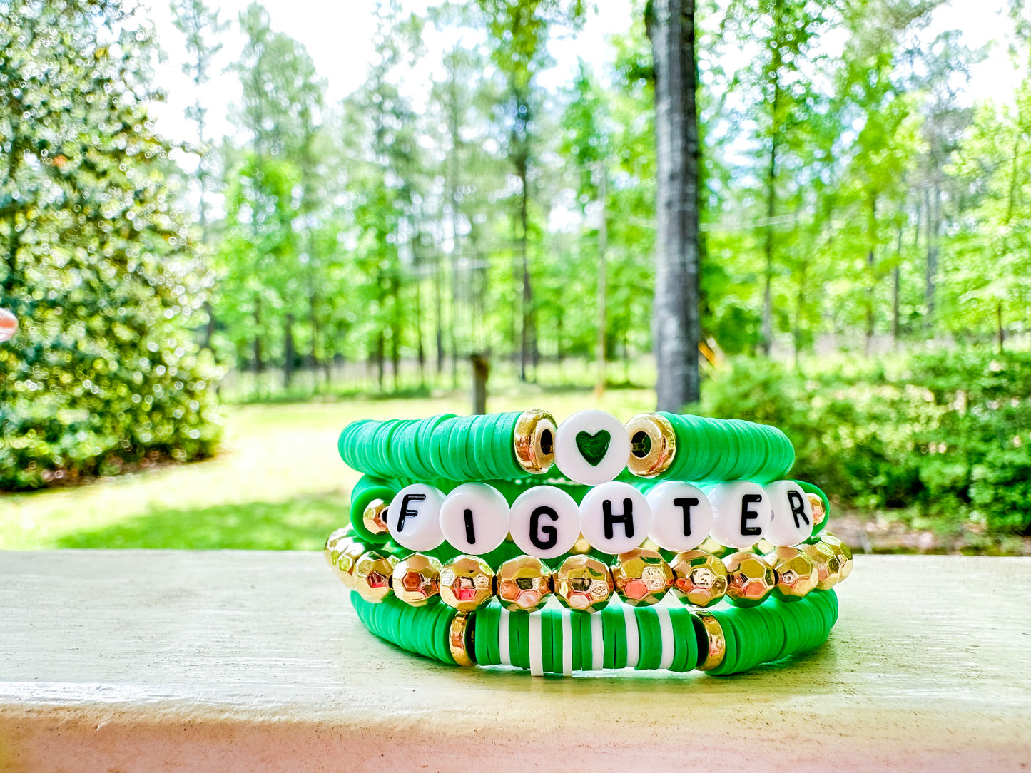 Scoliosis Awareness Bracelet Set