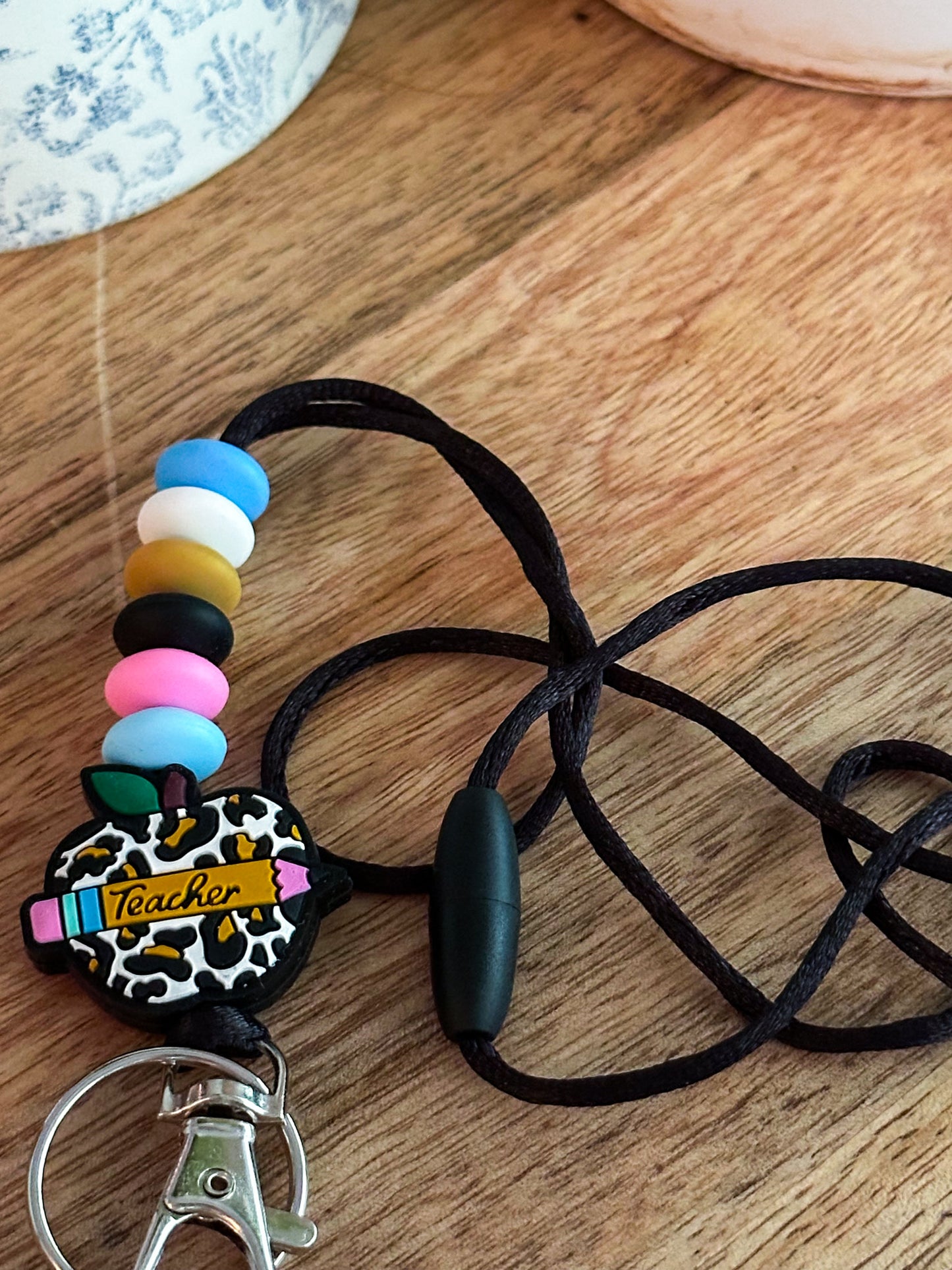Leopard Teacher Lanyard