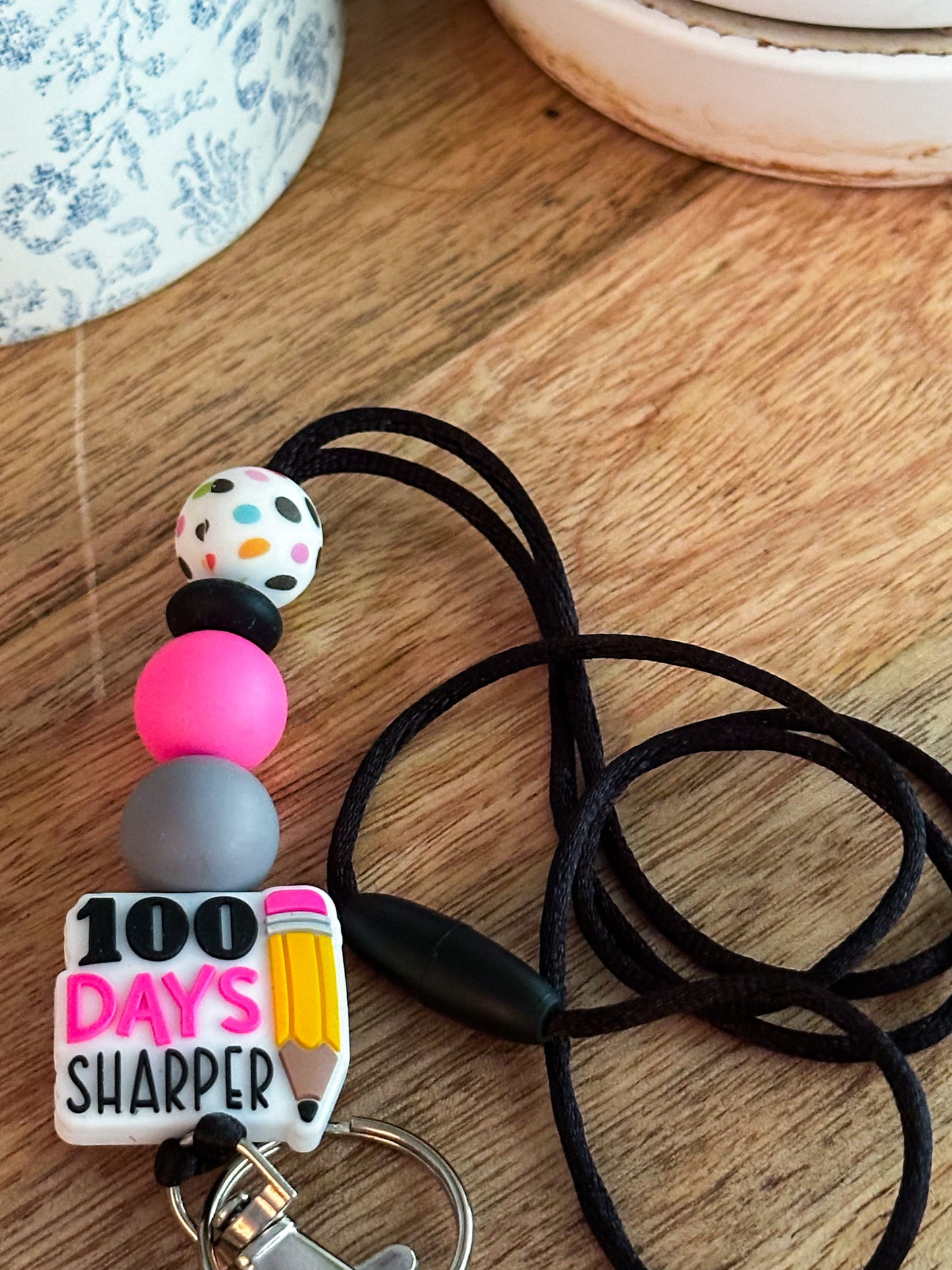 100 Days Teacher Lanyard