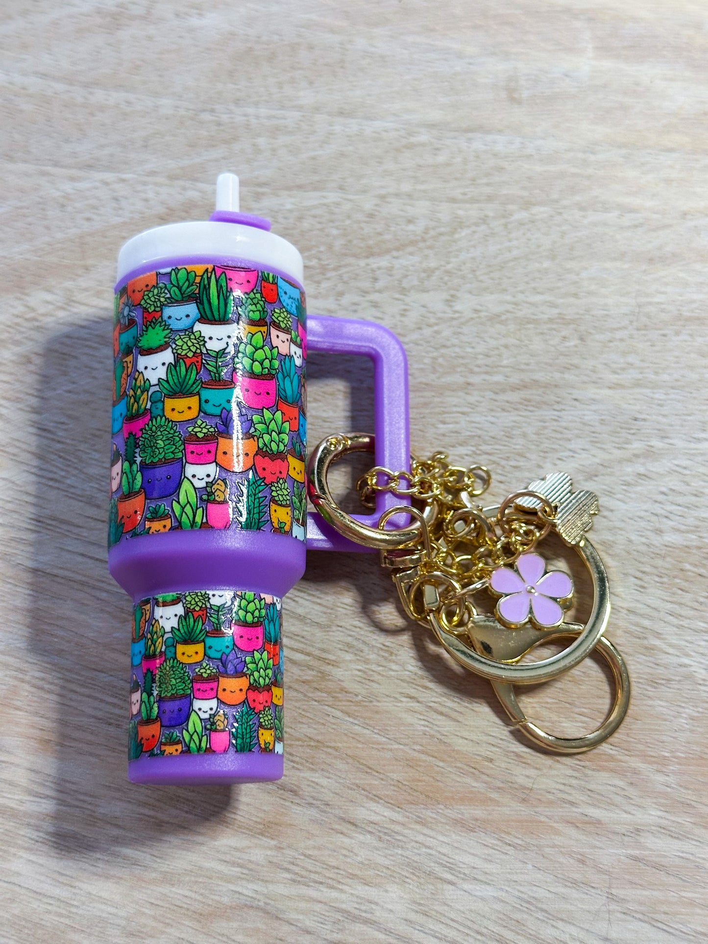 Cactus Tumbler Keychain