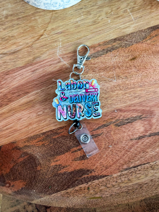 Labor & Delivery Keychain Badge Reel