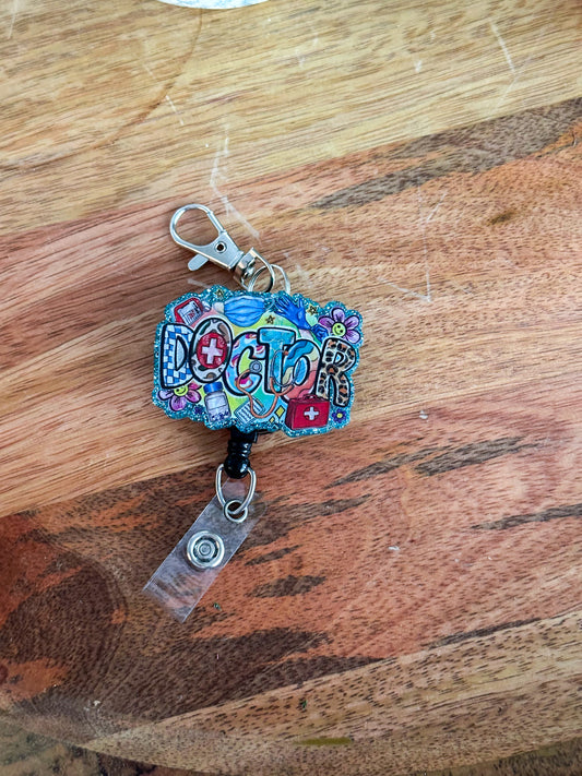 Doctor Keychain Badge Reel