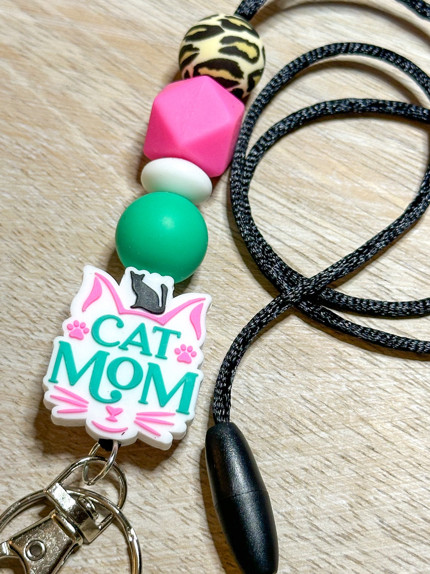 Cat Mom Lanyard