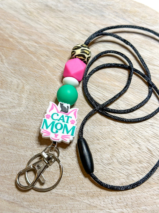 Cat Mom Lanyard