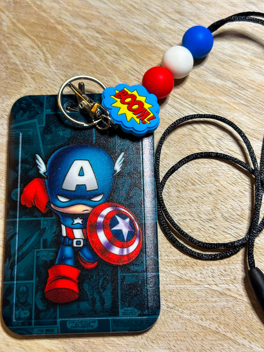 Captain America Badge Holder