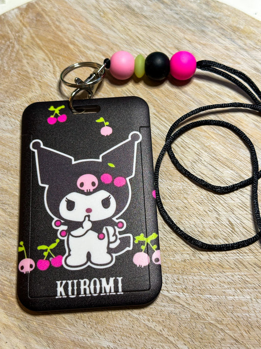 Kuromi Badge Holder