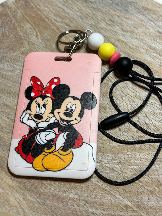 Mickey & Minnie Badge Holder