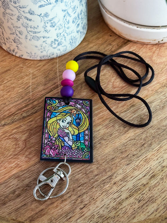 Tangled Acrylic Lanyard