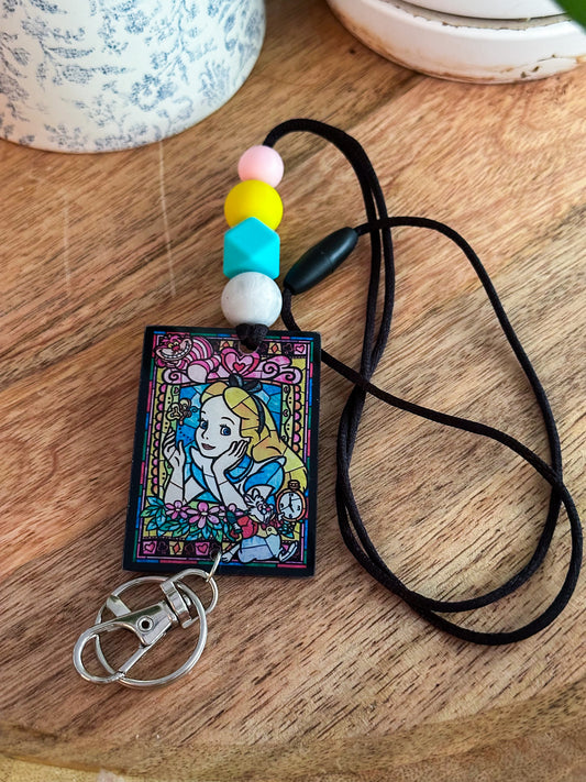 Alice Acrylic Lanyard