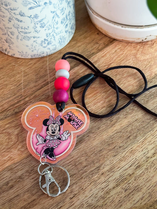 Minnie Acrylic Lanyard