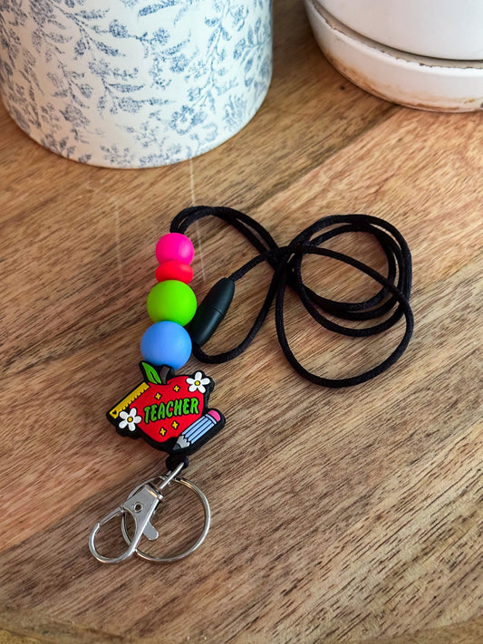 Apple Teacher Lanyard
