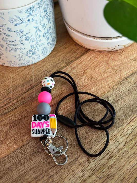 100 Days Teacher Lanyard