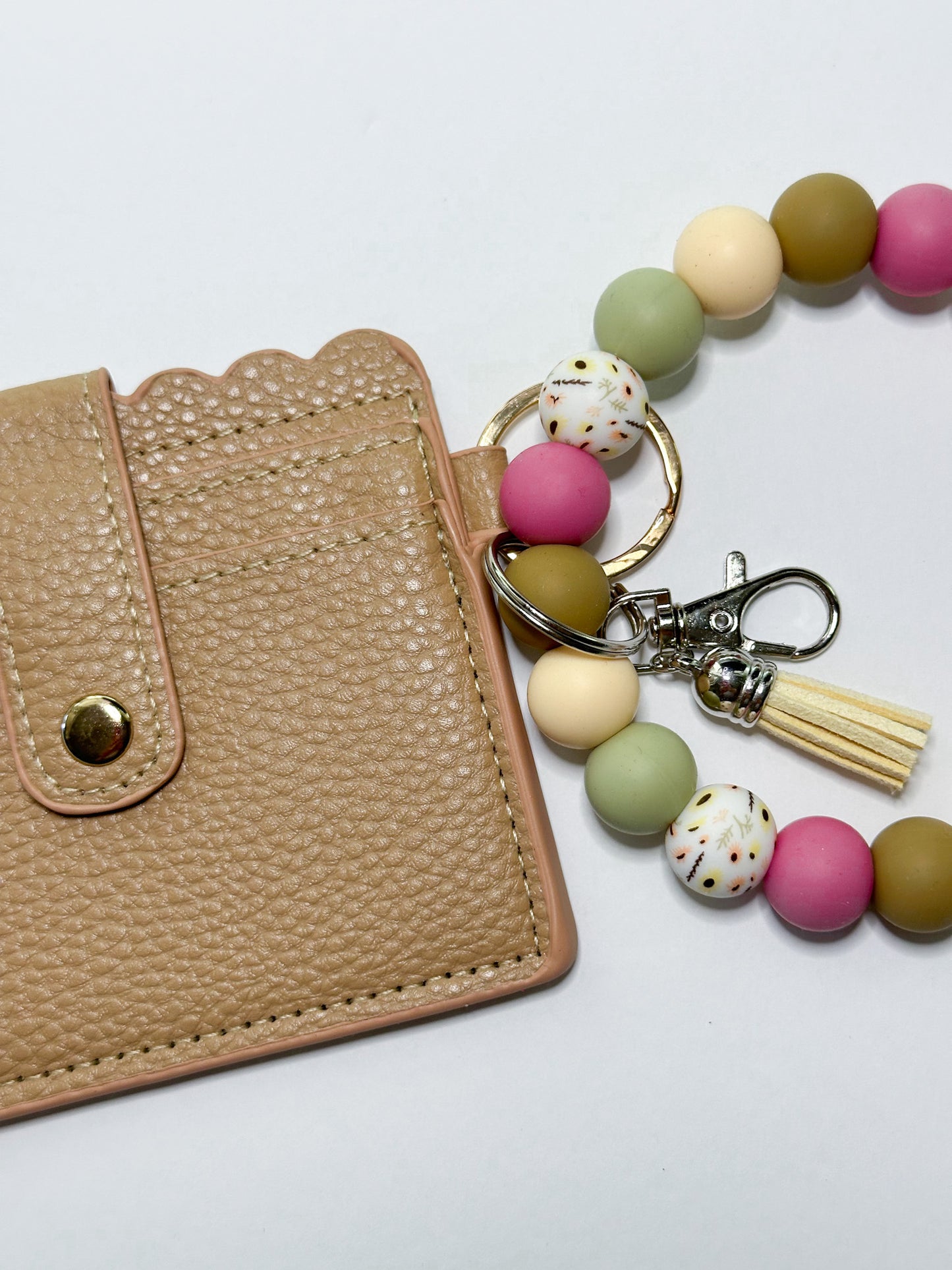 Neutral Dots Wallet Wristlet