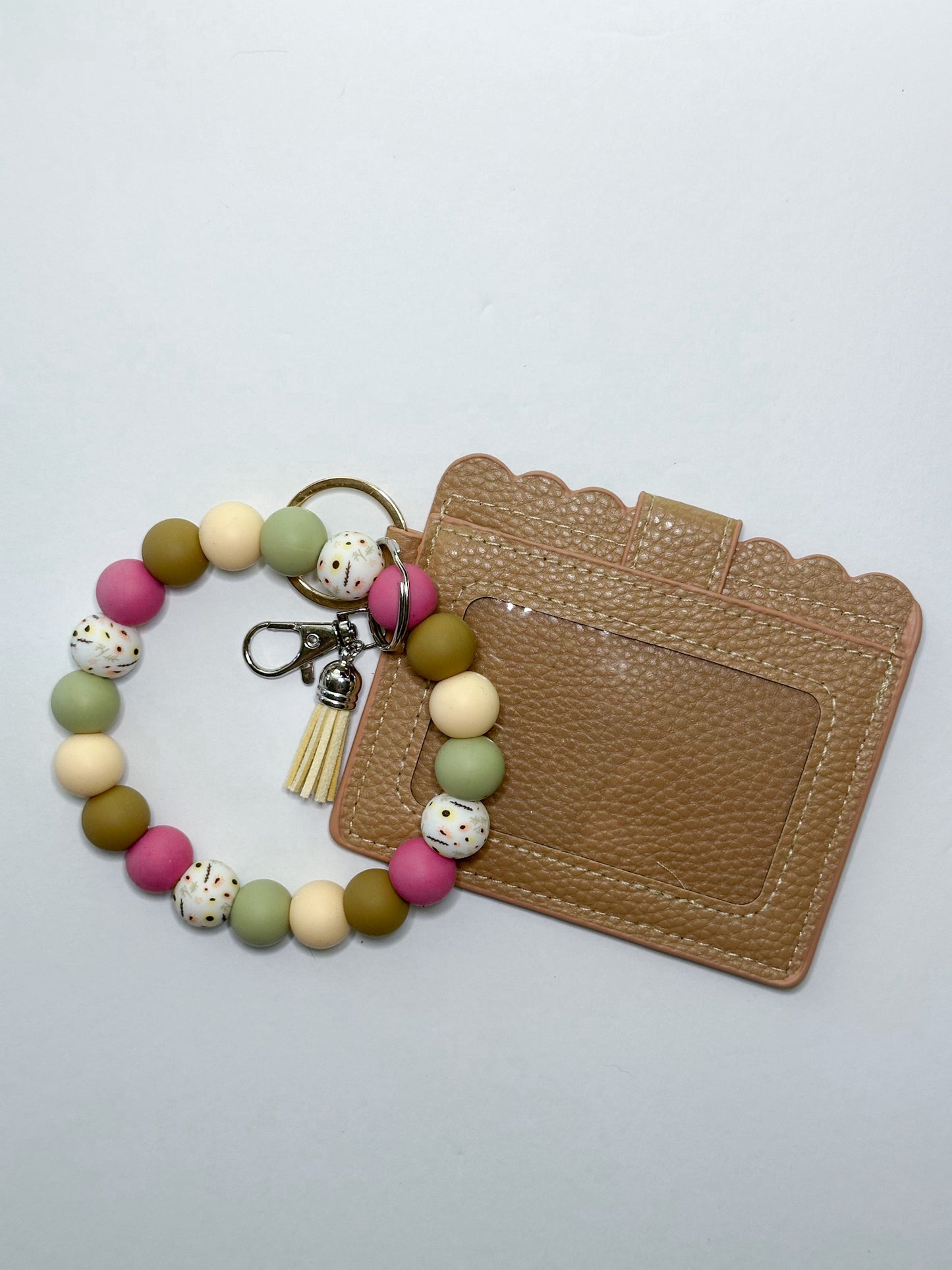 Neutral Dots Wallet Wristlet