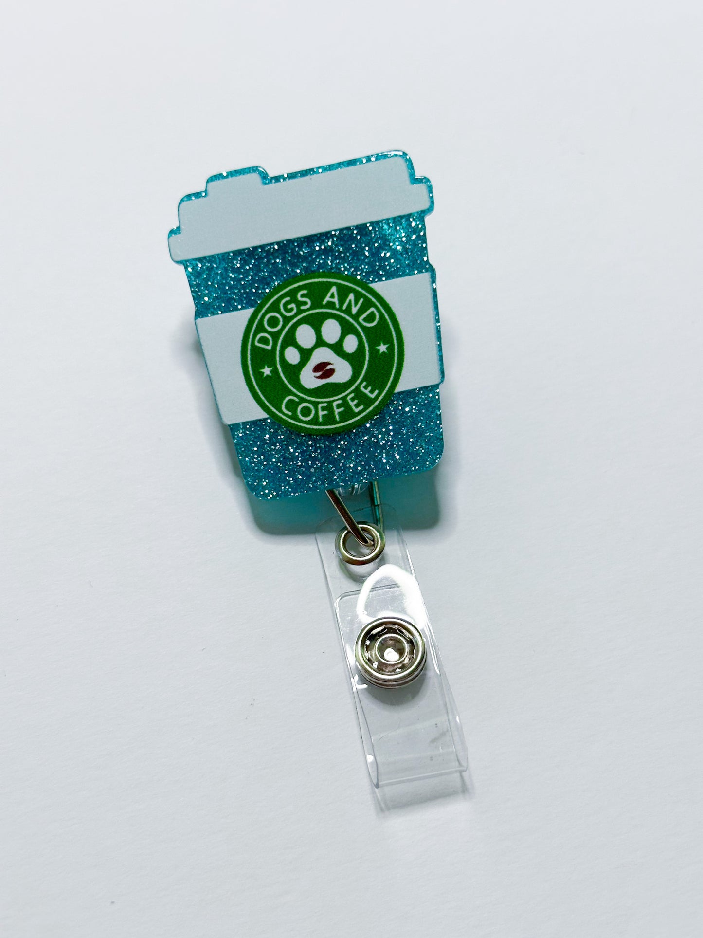 Coffee & Dogs Badge Reel