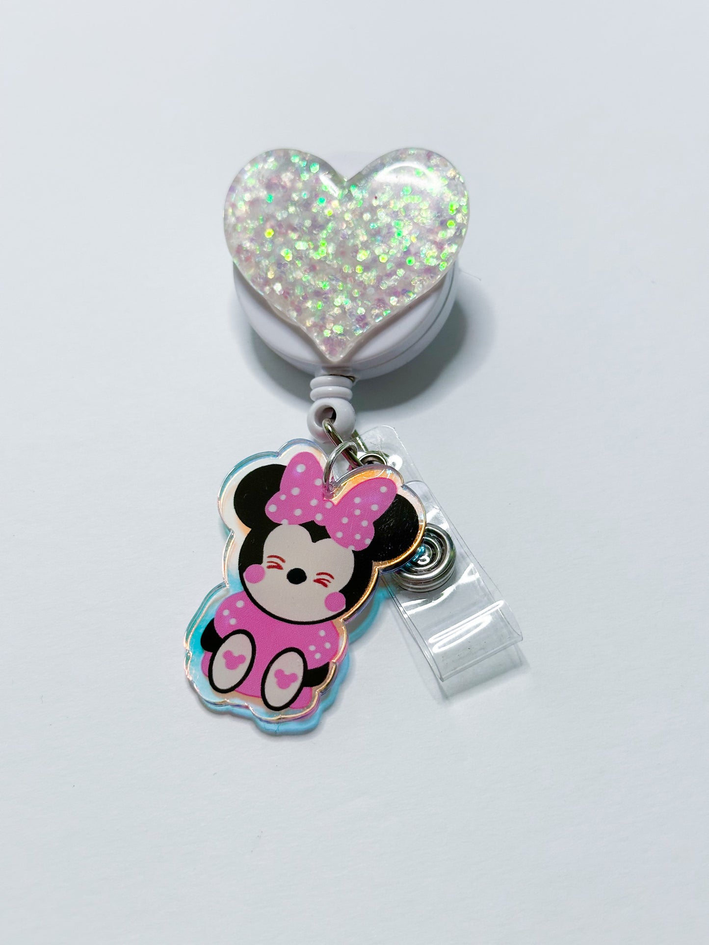 Minnie Heart Badge Reel