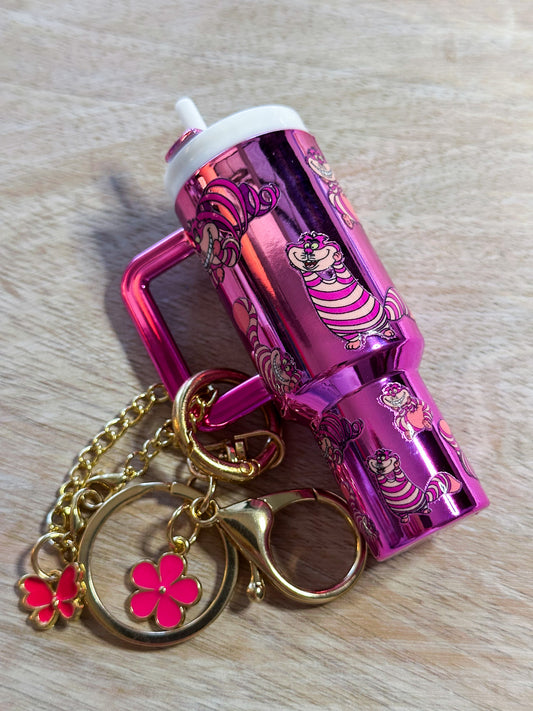 Cheshire Cat Tumbler Keychain