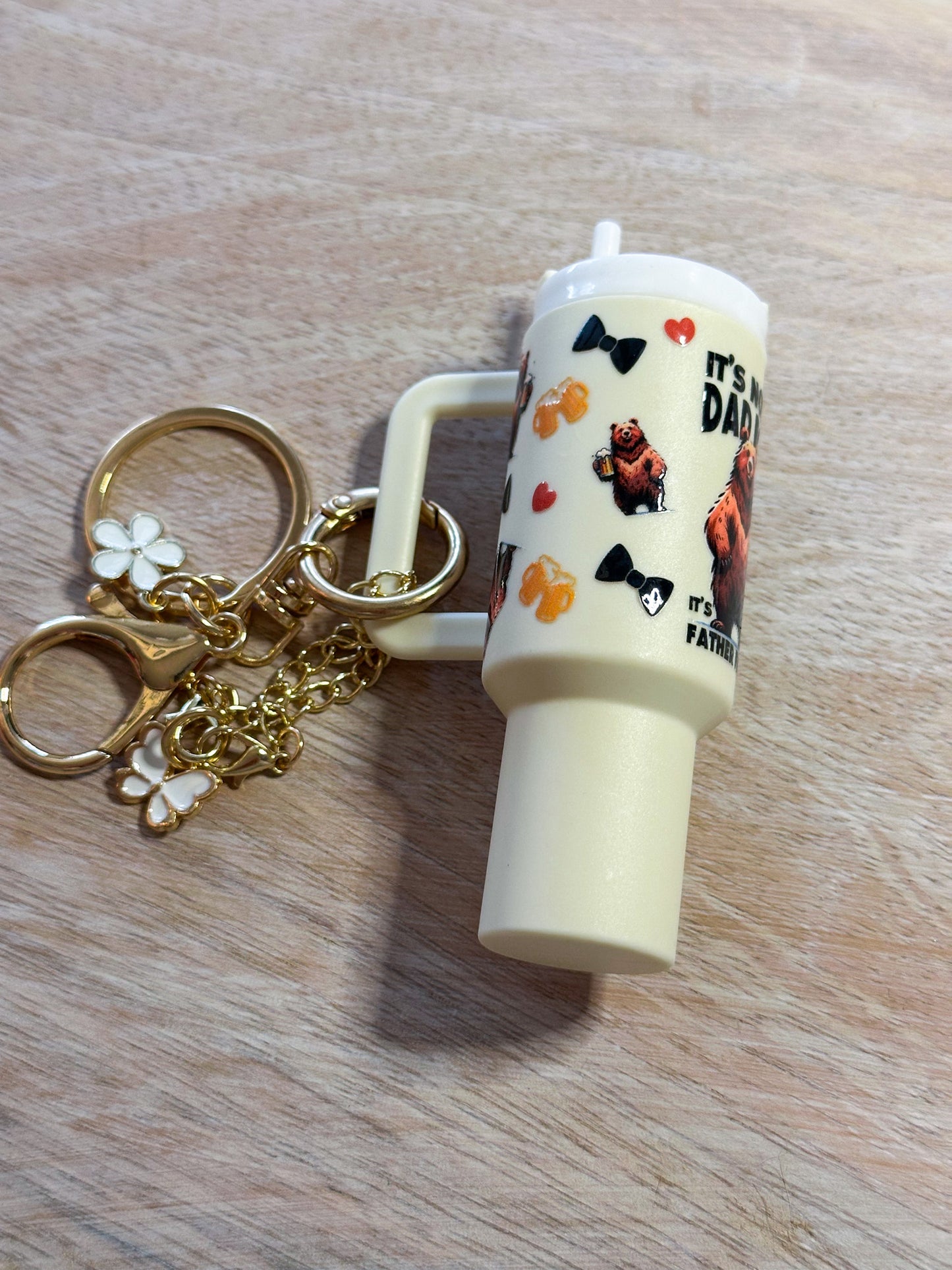 Dad Bod Tumbler Keychain