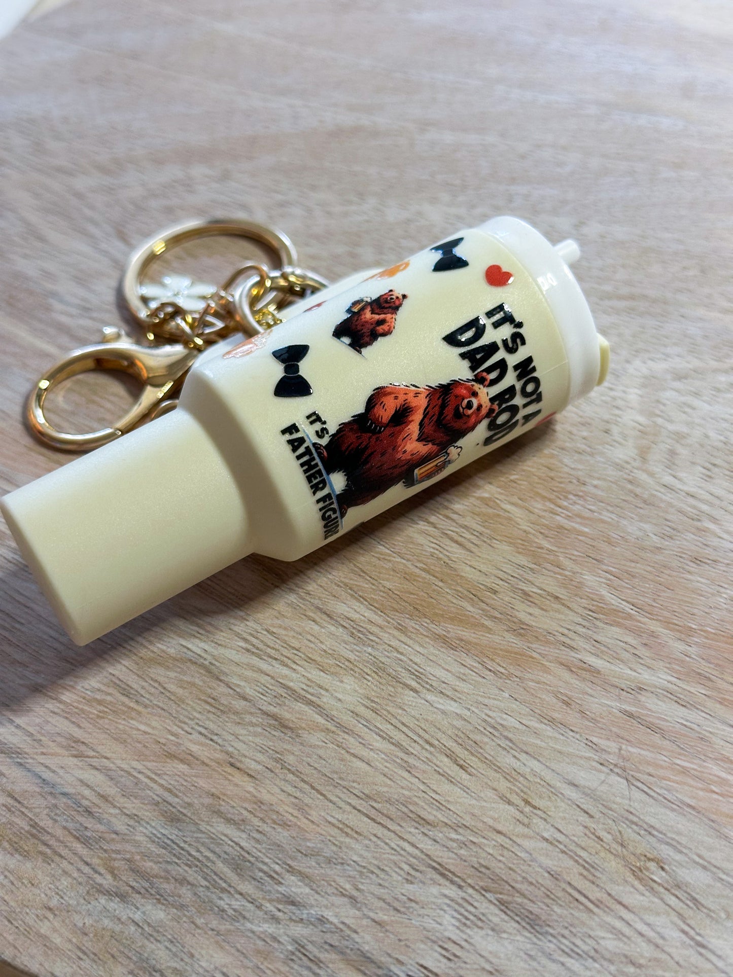 Dad Bod Tumbler Keychain