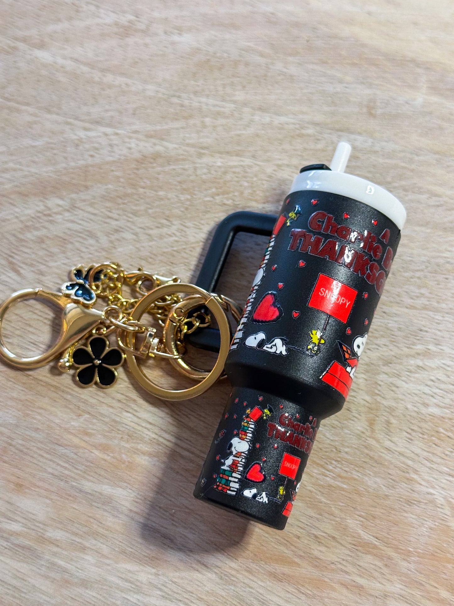 Charlie Brown Tumbler Keychain