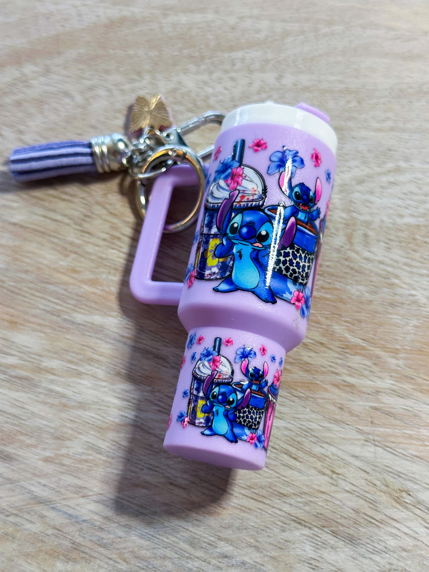 Coffee Stitch Tumbler Keychain