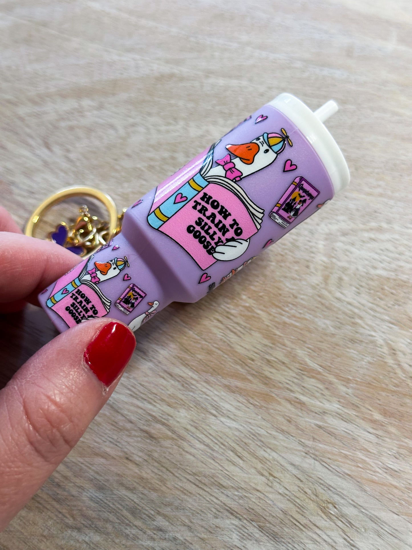 Silly Goose Tumbler Keychain