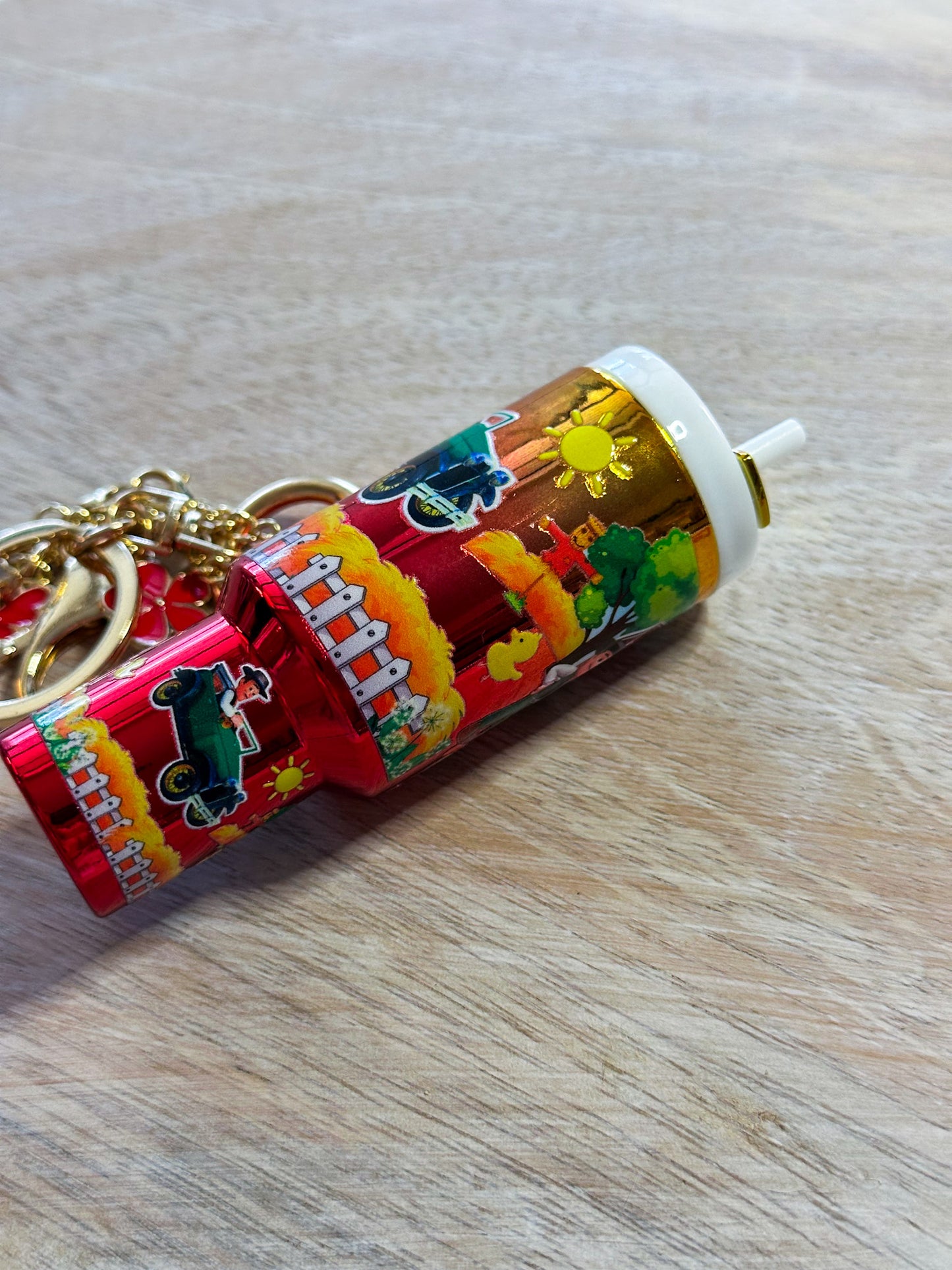 Farm Tumbler Keychain