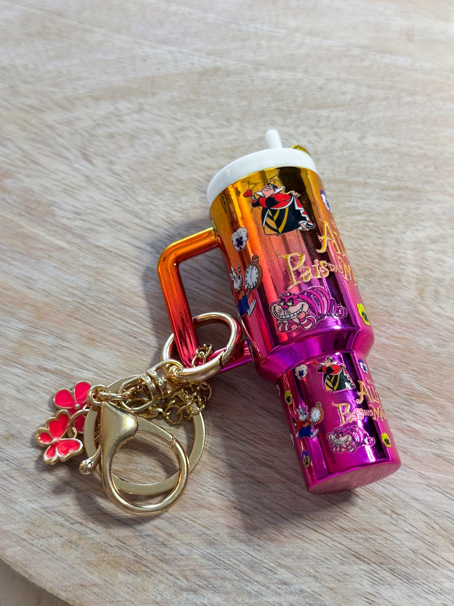Alice in Wonderland Tumbler Keychain