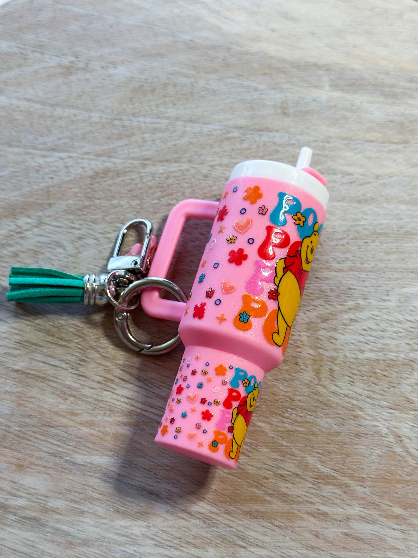 Pooh Tumbler Keychain