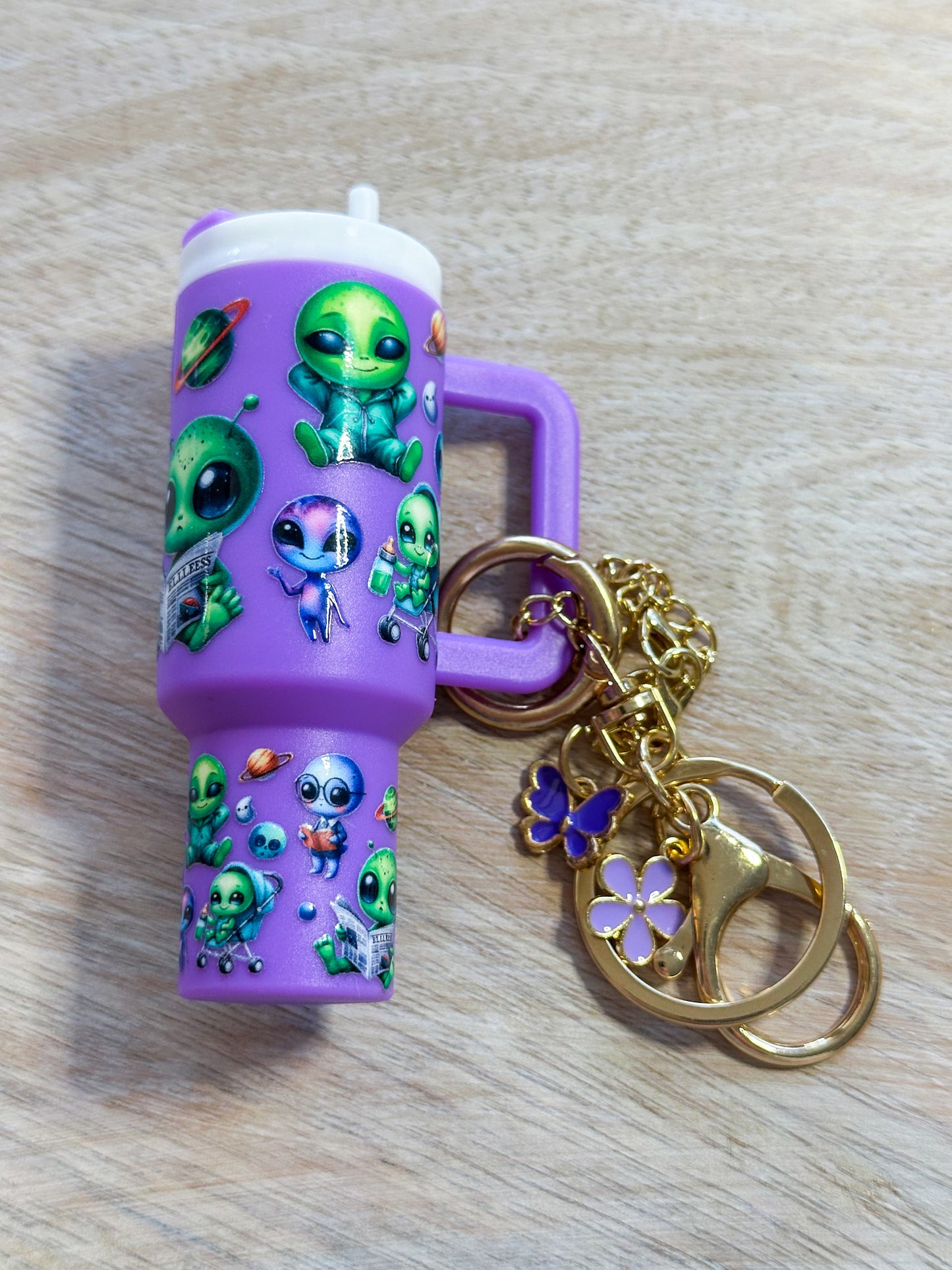 Alien Tumbler Keychain