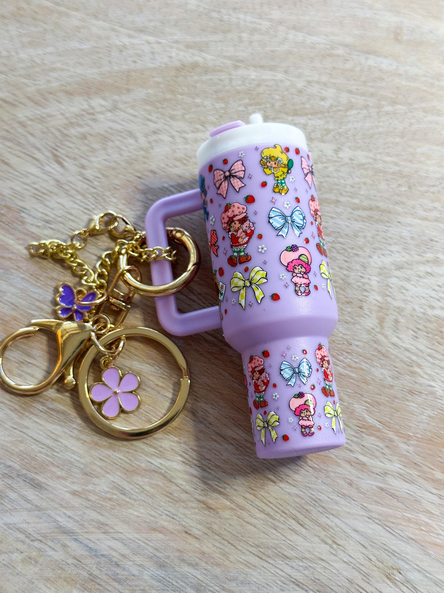 Strawberry Shortcake Tumbler Keychain