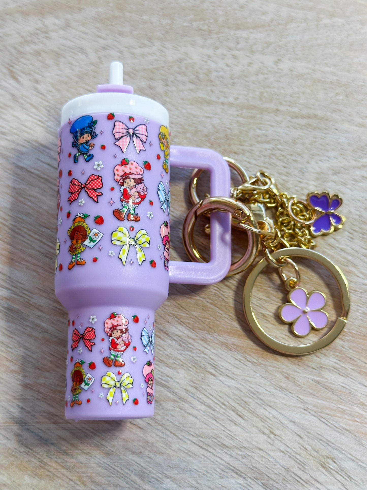 Strawberry Shortcake Tumbler Keychain