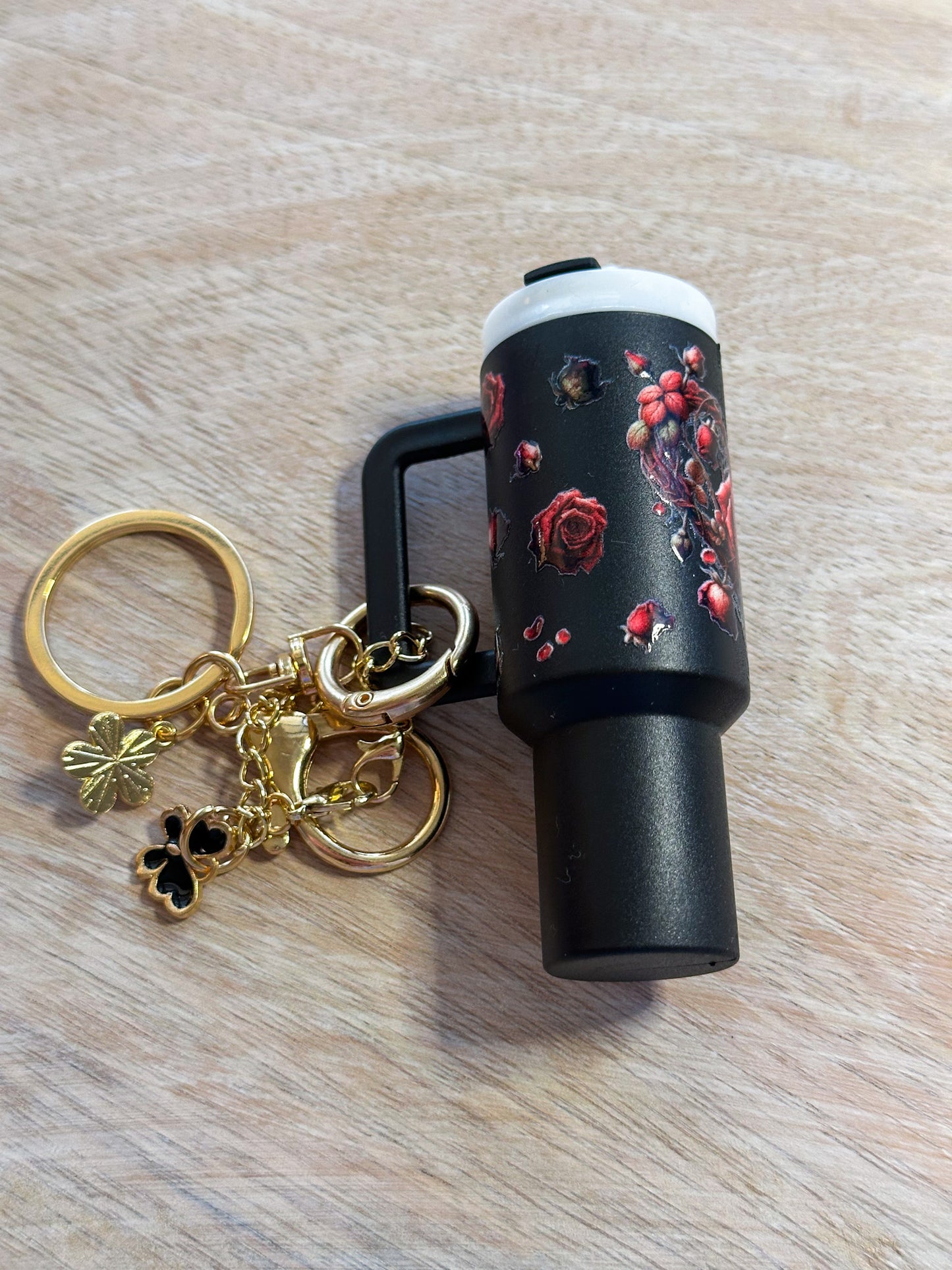 Rose Tumbler Keychain