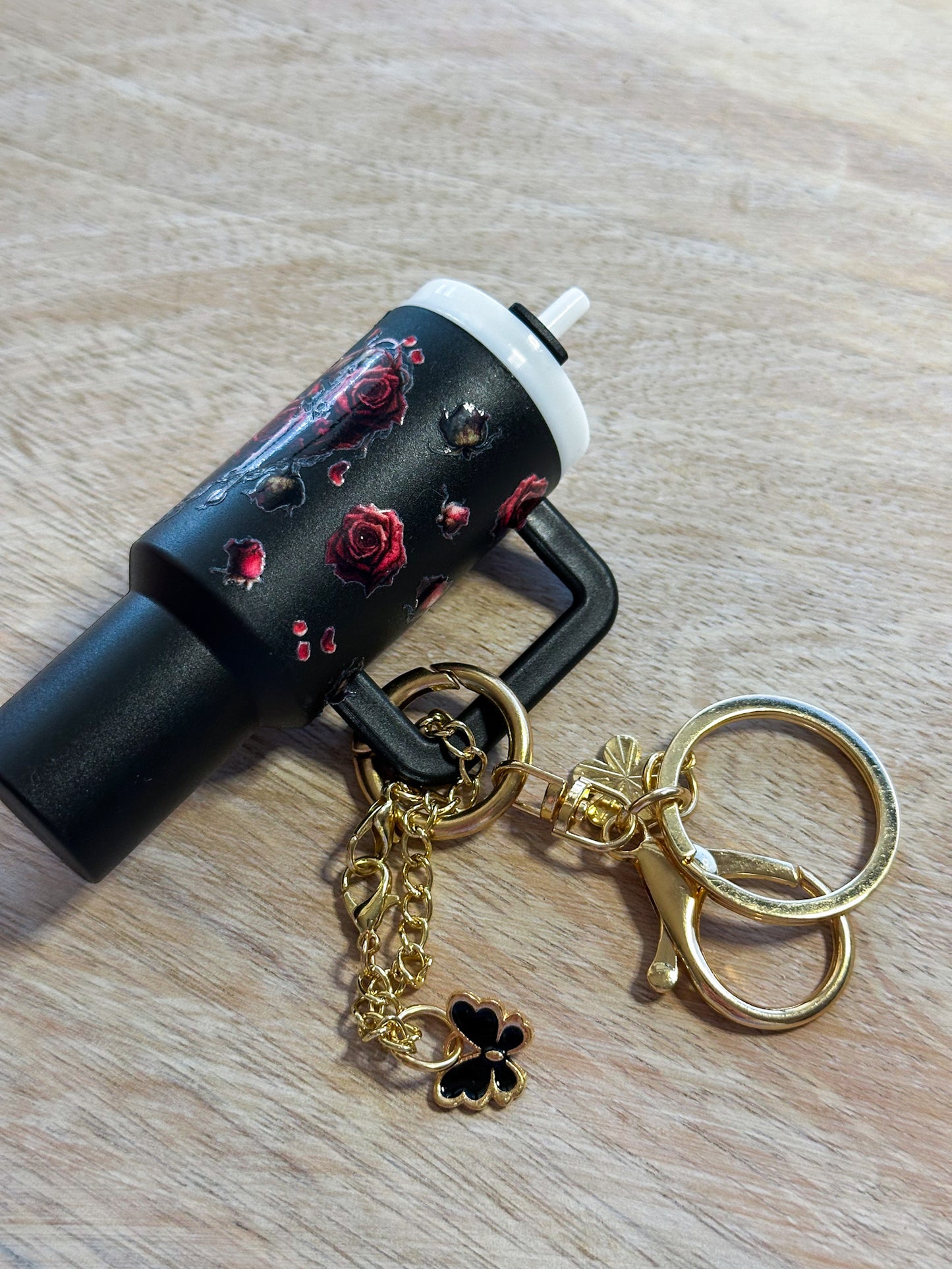 Rose Tumbler Keychain