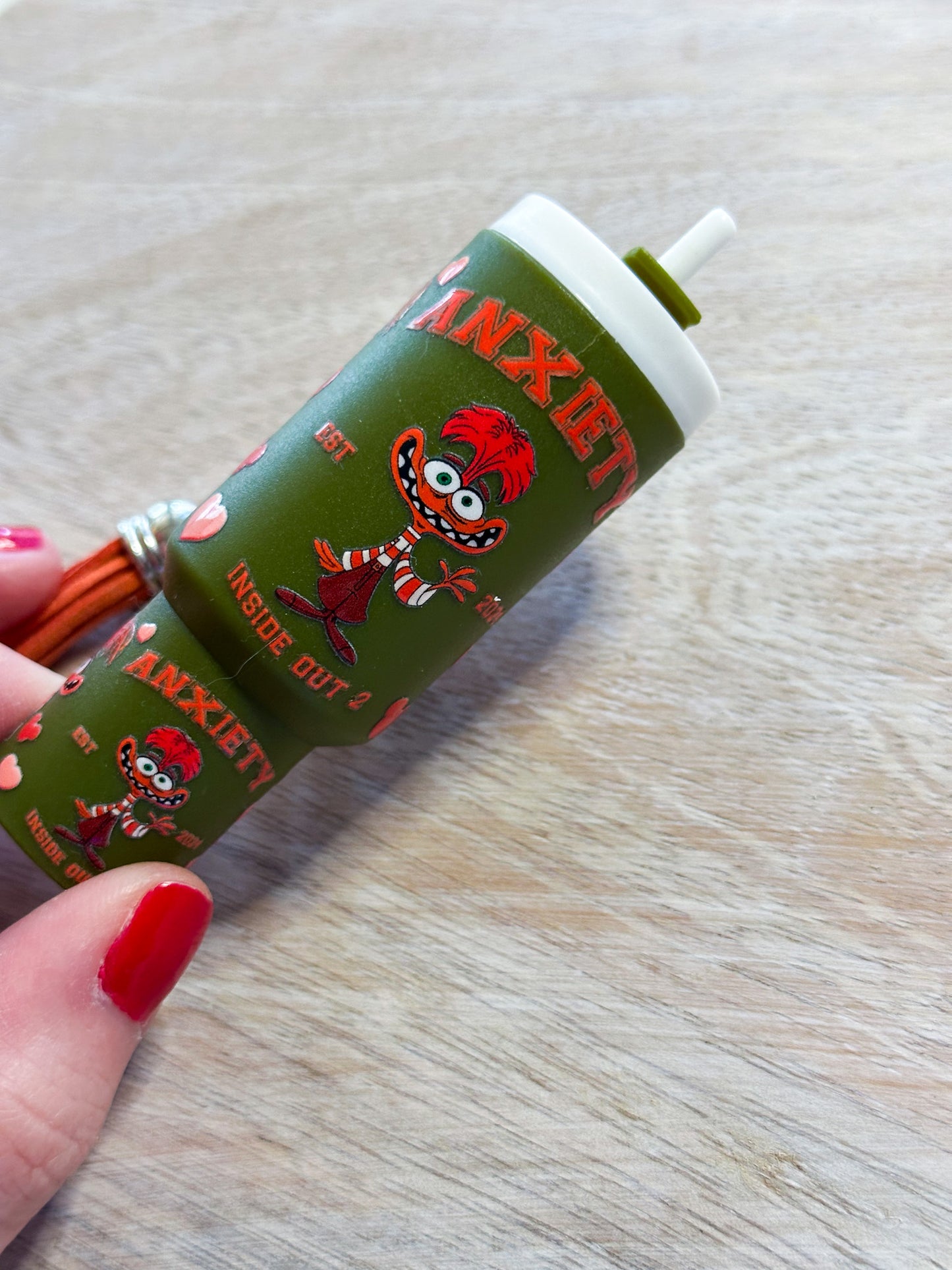 Anxiety Tumbler Keychain