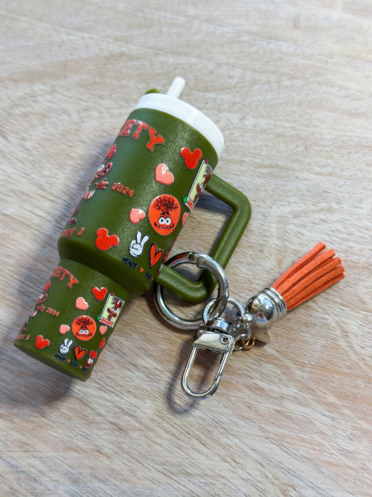 Anxiety Tumbler Keychain