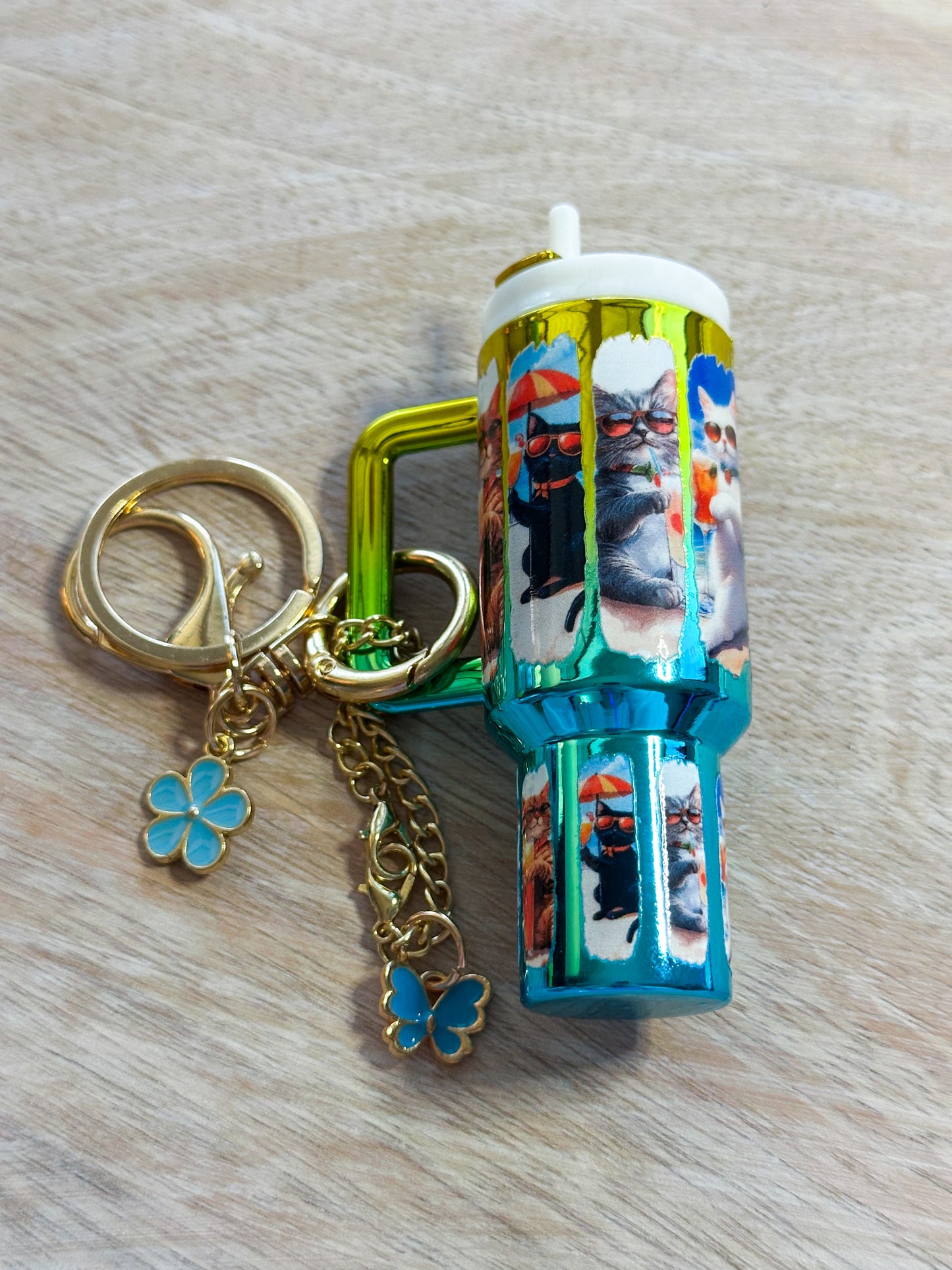 Cats Tumbler Keychain