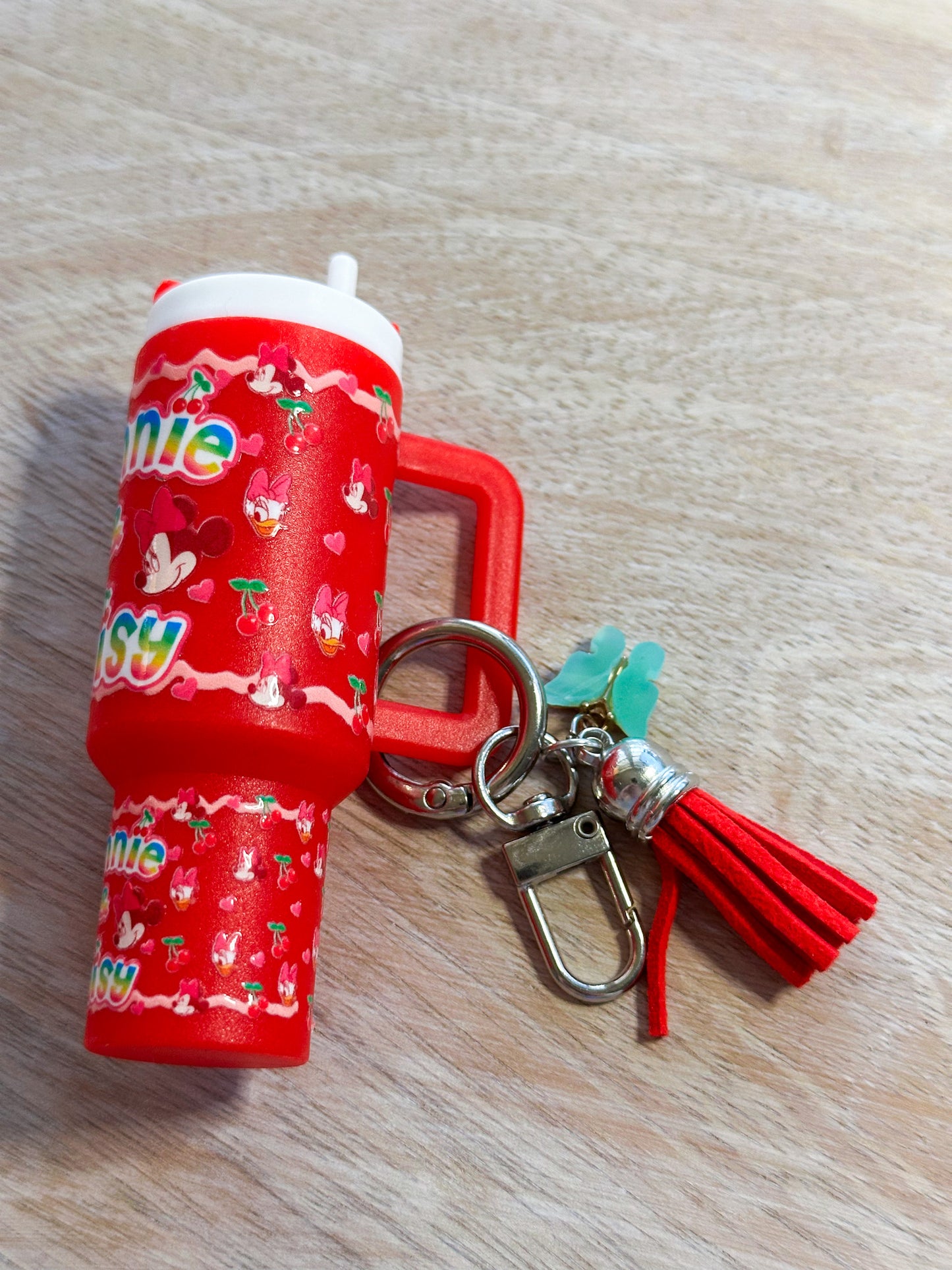 Minnie & Daisy Tumbler Keychain