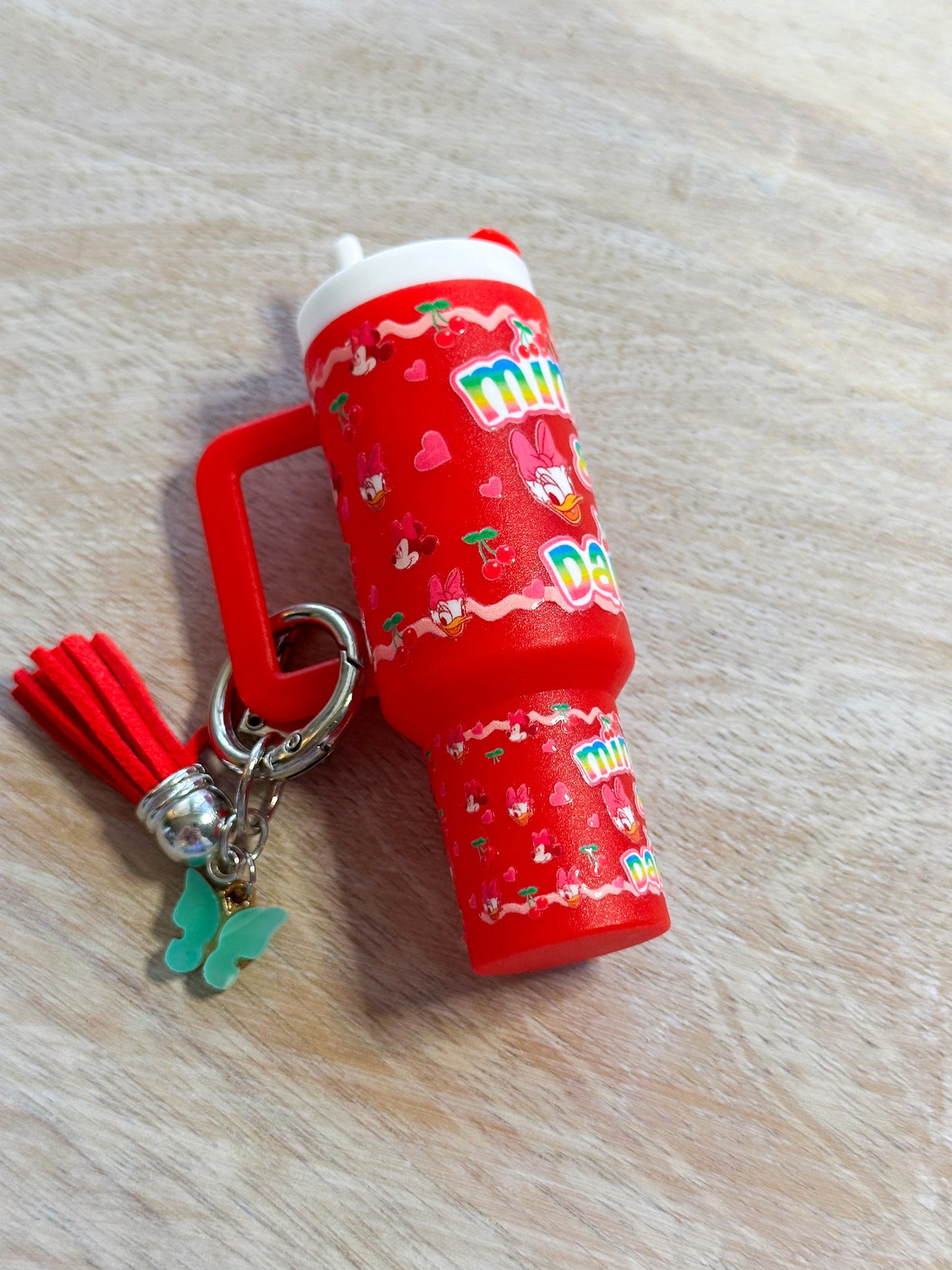 Minnie & Daisy Tumbler Keychain