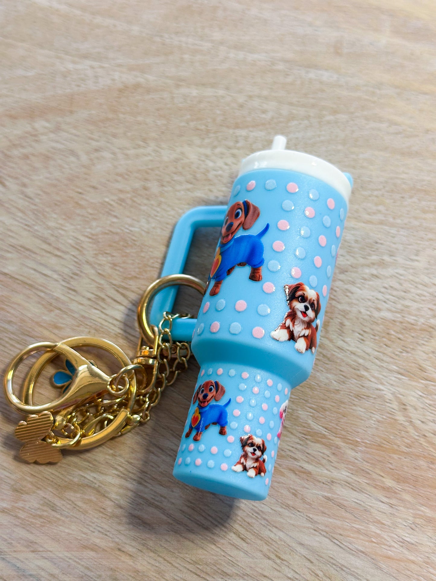 Dogs Tumbler Keychain