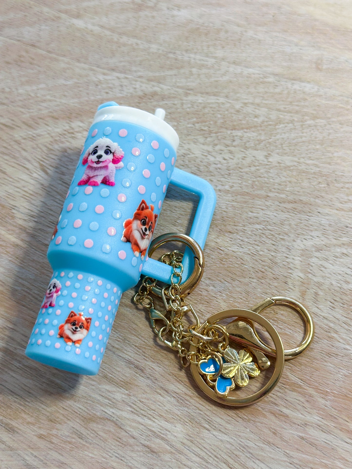 Dogs Tumbler Keychain