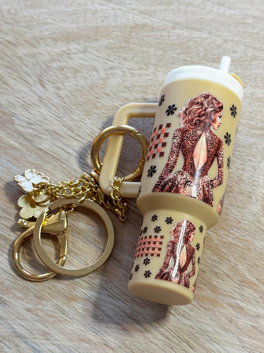 Leopard Tumbler Keychain