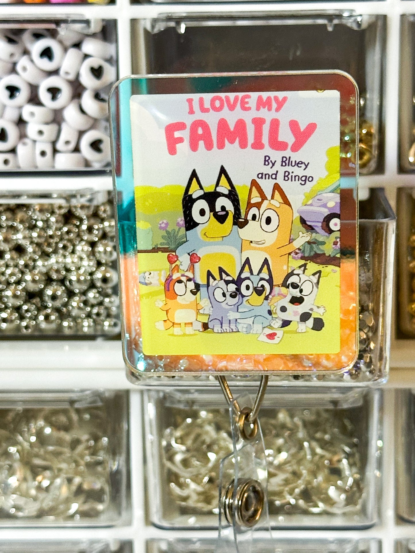 I love my family | BLUEY Badge Reel